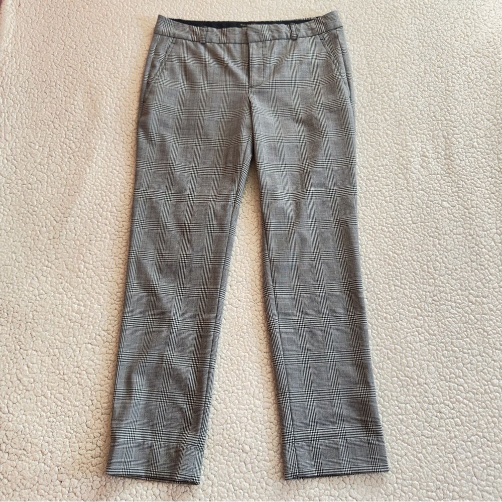 Banana Republic Ryan Fit Check Dress Pants 4P Petite Bi-Stretch - Picture 2 of 10